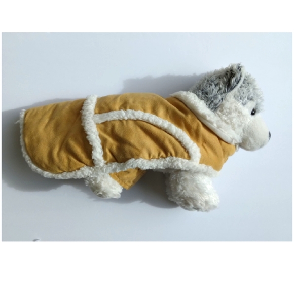 Suede & Sherpa Dog Coat